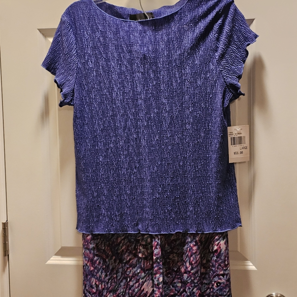 Periwinkle 2 piece skirt and top
